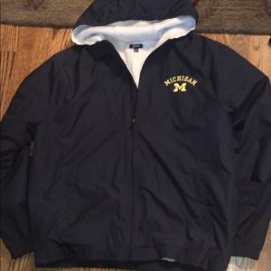 Gear Brand size Large Navy Michigan zip jacket